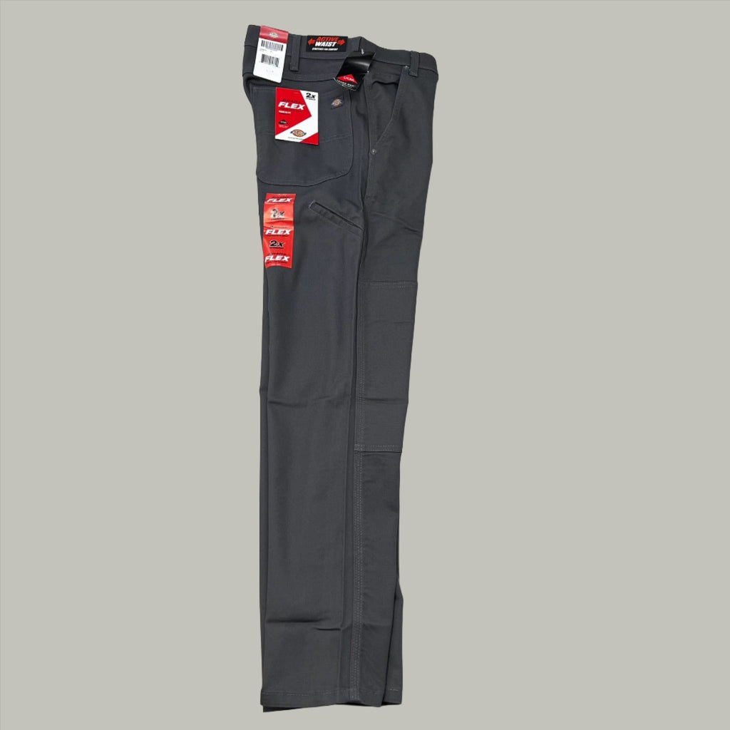 DICKIES Flex Regular Fit Double Knee Pant Mns Sz 36X32 Stonewashed Slate DP903SSL