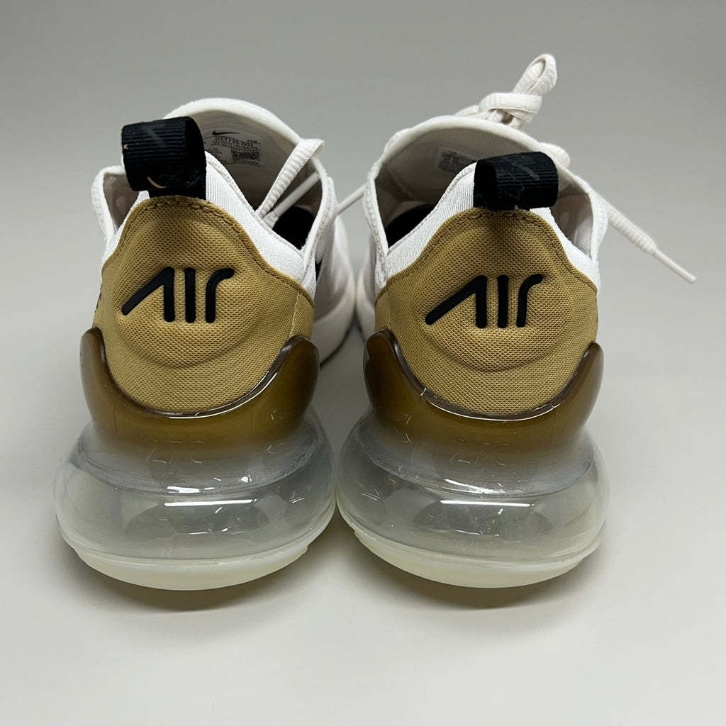 NIKE W Air Max 270 Foam Insole Mesh Shoes Women's Sz 7 White Gold DZ77736 001
