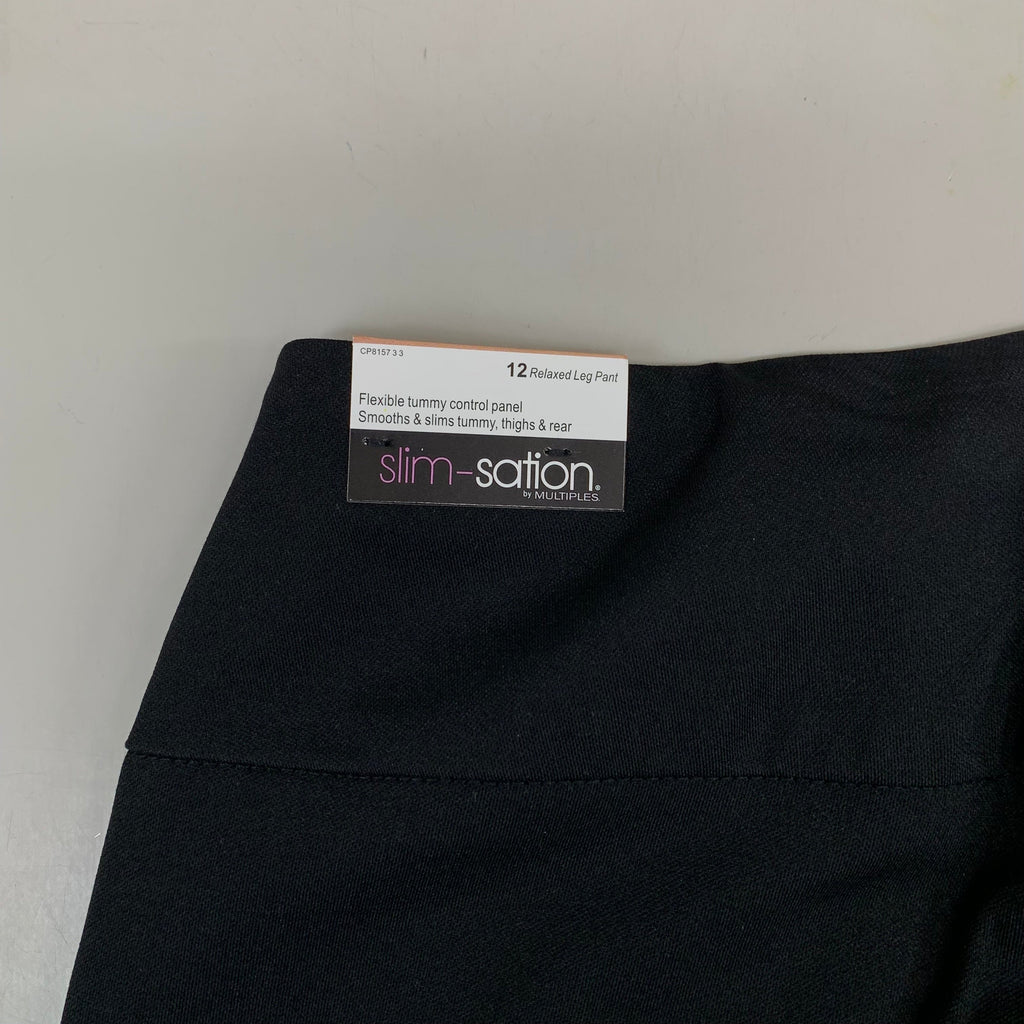 MULTIPLES Relaxed Leg Pant Petite Women's Sz 12 Black