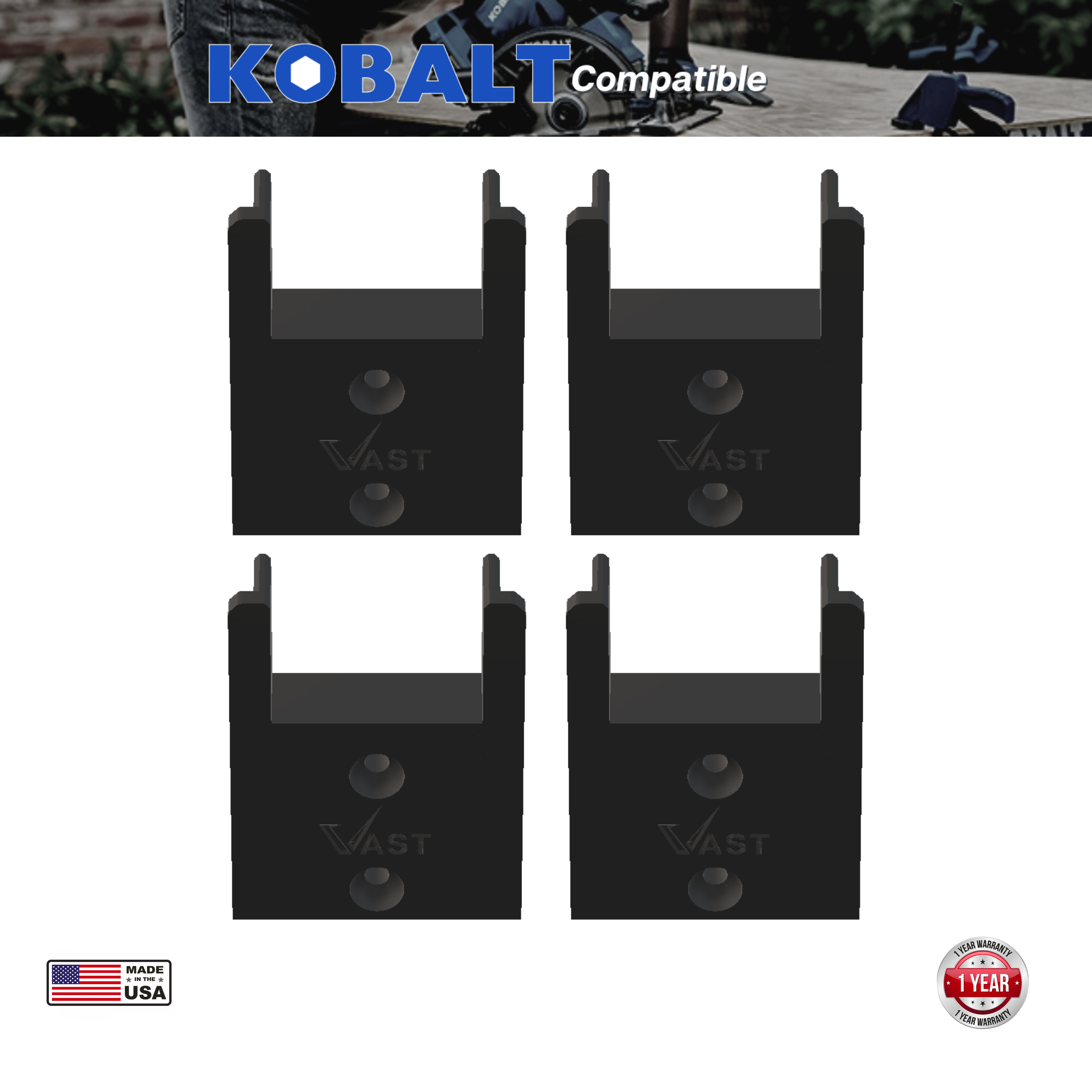 Kobalt 24V Tool Mount | Tool Holder (4 Pack)