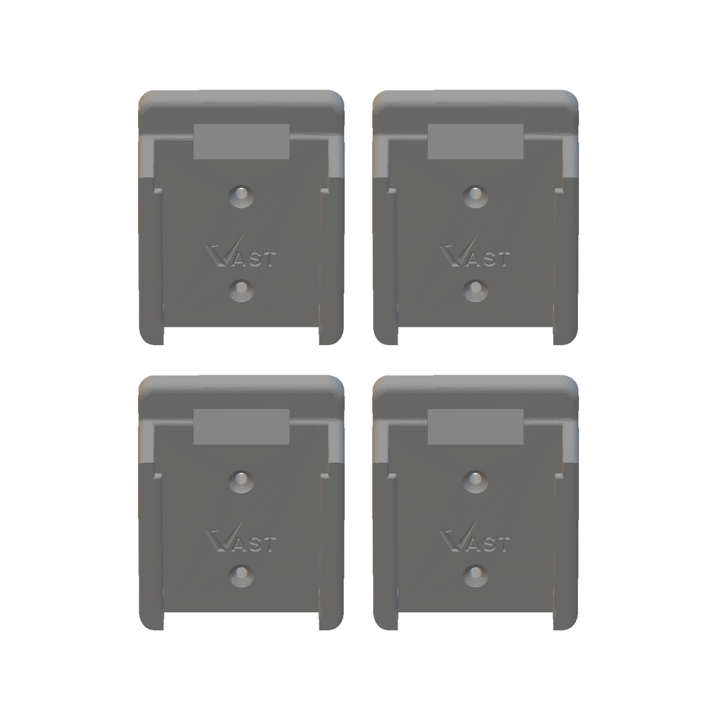 Makita 18V Lockable Battery Mount - Black (4 Pack)