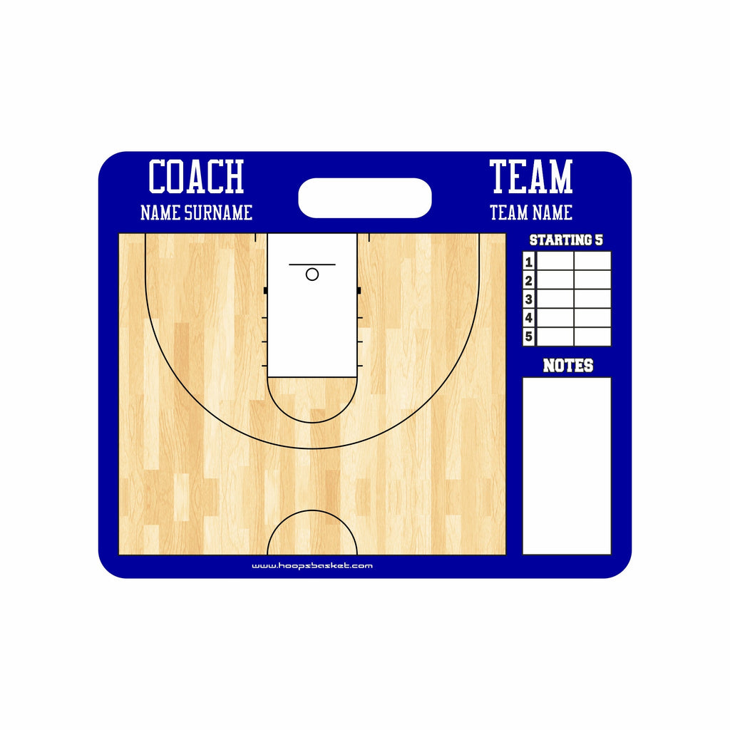 Custom Men's NCAA Basketball Coaching Board 22 x 17.5 in (Magnetic)