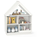 3-Tier House-Shaped Toy Storage Organizer with Open Shelves