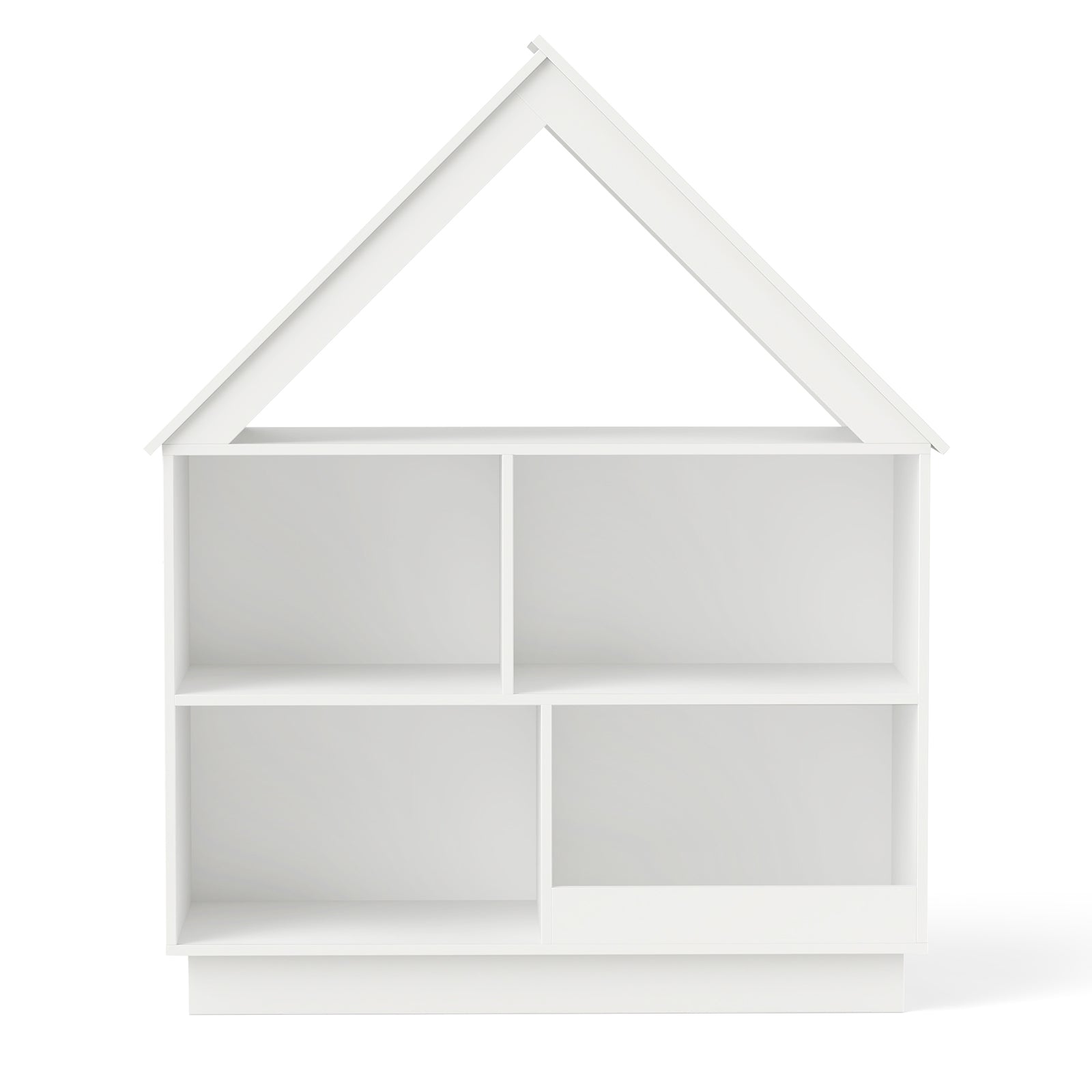 3-Tier House-Shaped Toy Storage Organizer with Open Shelves
