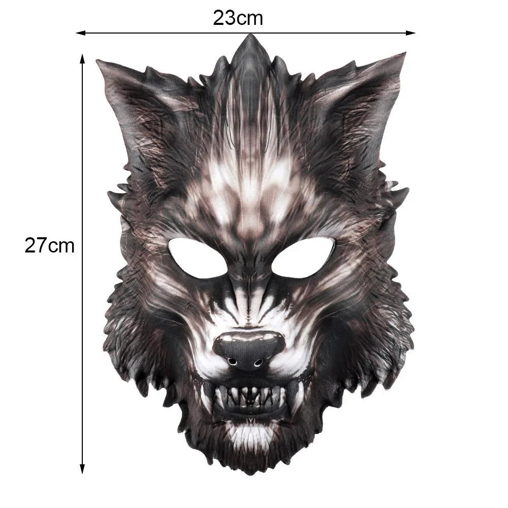 3D Realistic Animal Foam Mask | Full Face Cosplay Costume Accessory