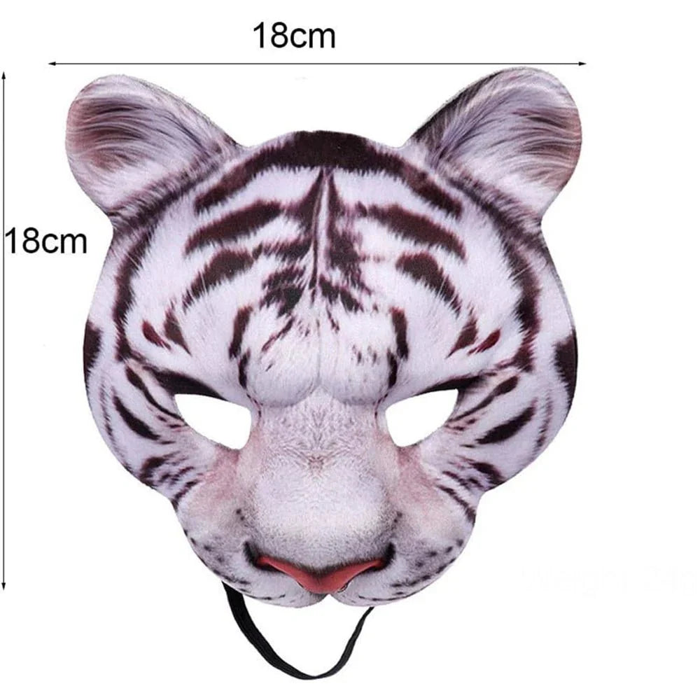 3D Realistic Animal Foam Mask | Full Face Cosplay Costume Accessory