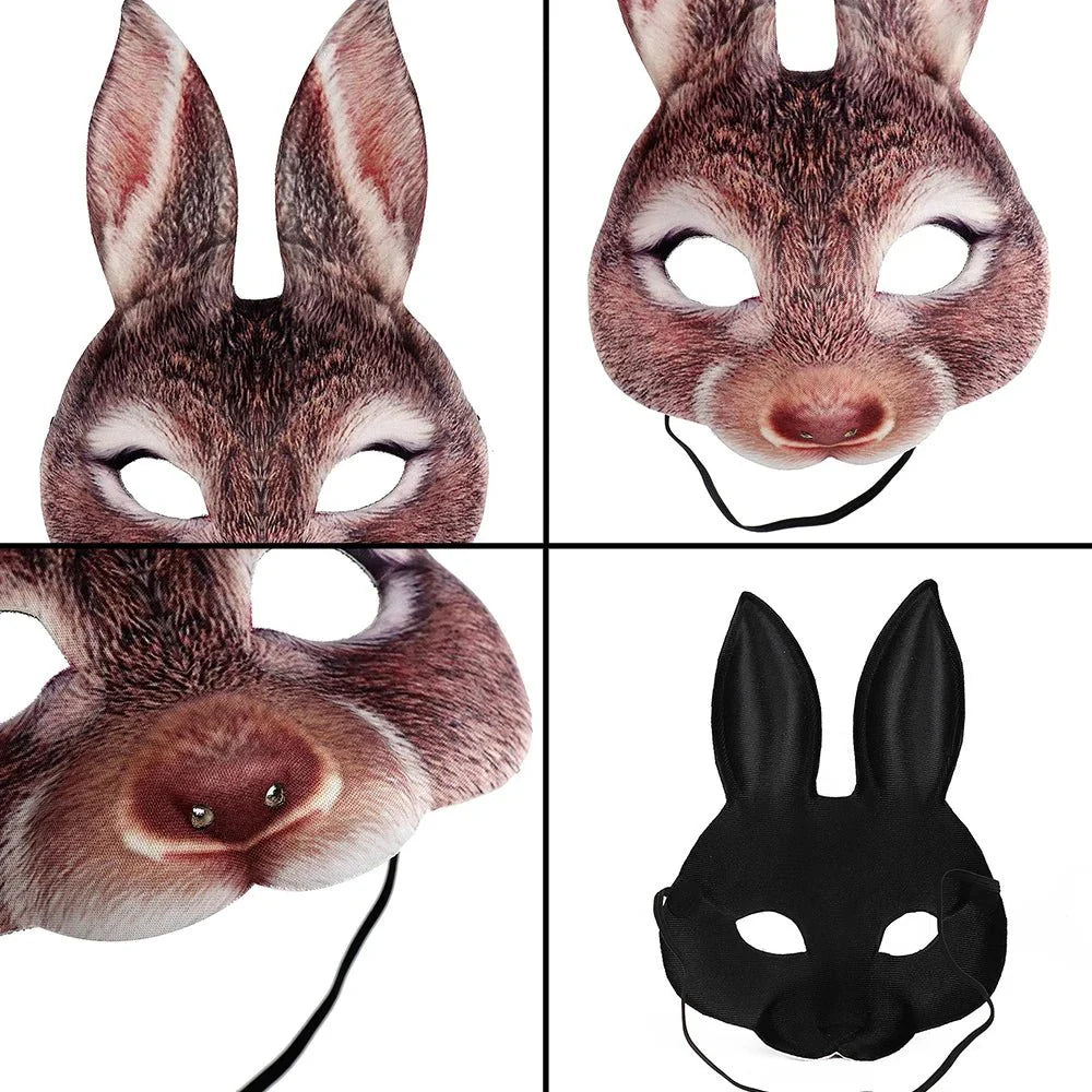 3D Realistic Animal Foam Mask | Full Face Cosplay Costume Accessory