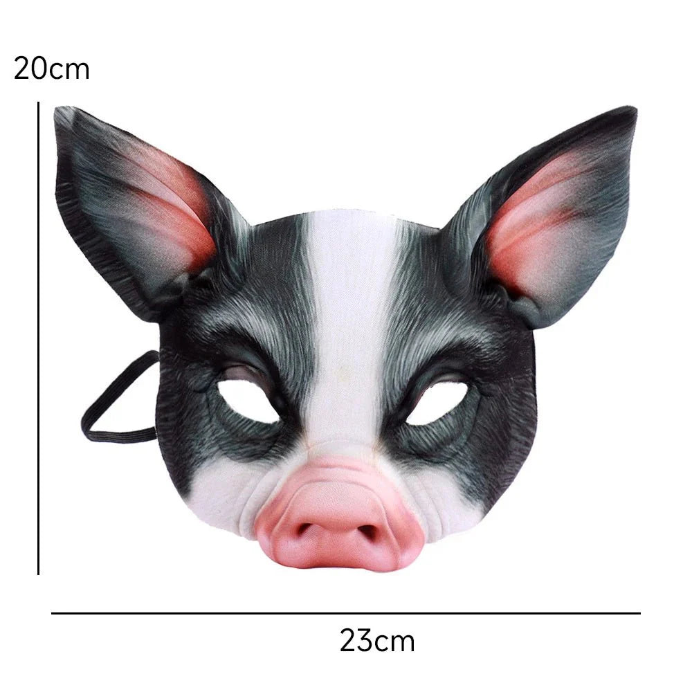 3D Realistic Animal Foam Mask | Full Face Cosplay Costume Accessory