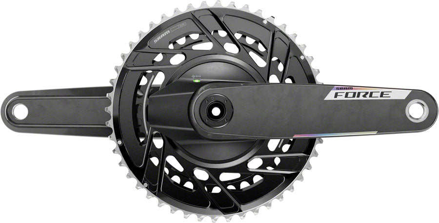 SRAM Force AXS Power Meter Crankset - 175mm 12-Speed 50/37t Thread Mount 8-Bolt PM Spider DUB Spindle Carbon E1