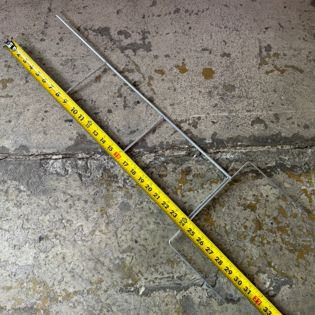STEP STAKE (25 PACK) U-TOP Yard Sign Step Stake 1/4" B x 5 1/2" x 30" Grey
