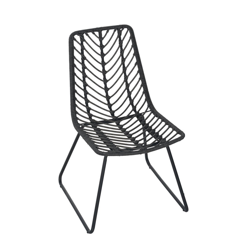 DEJA Chair 2PCS with 2 Cushions, Gray
