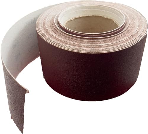 Sungold Abrasives 66823 Hook and Loop F-Heavy Weight Paper 100 Grit Rolls for Drum Sanding Machines, 3" X 50'