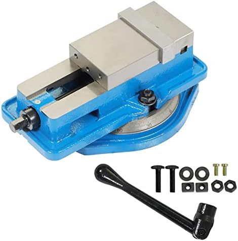 3 Inch Accuracy Mill Vise with 360 Degree Swiveling Base Heavy Duty Milling Machine Vise Fit for CNC, Milling Machines and Machining Centers