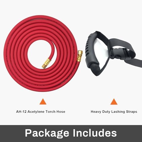 0386-1090 AH-12 Acetylene Torch Hose for Torch Systems, 12FT, "A" Fitting