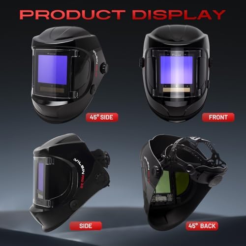 VILSIN Auto Darkening Welding Helmet, 180° Panoramic True Color 999D