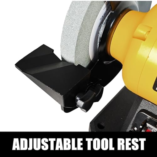 Woodskil 6" 2.5A Variable Speed Bench Grinder for Sharpening,2000–3400 RPM