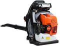65cc Gas Powered Backpack Leaf Blower, 700 CFM & 200 MPH, Lightweight Handheld Leaf Blower for Lawn Care, Snow & Dust Removal, 1.7L Fuel Tank Orange