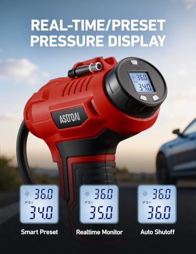 AstroAI Cordless Tire Inflator Portable Air Compressor 160PSI 12VDC Battery