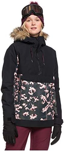 Roxy Women's Shelter Snowboard Jacket – 10k Waterproof Insulated Ski Jacket, Pfas-free, Hydrosmart Collar