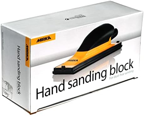 Mirka Contour Hand Sanding Block Kit, Hook-and-Loop, 2.75x8 Inch, 4 Plates