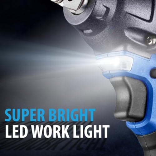 ACDelco ARI20132P-K3 20V Brushless 1/2" Impact Wrench (251 Ft-lbs, 3-in-1 Tool) & G12 Series 12V 3/8" Cordless Ratchet Combo Kit with 14-Piece Drill Bit Set