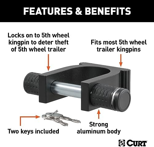 Curt 23255 Dumbbell Style King Pin Lock