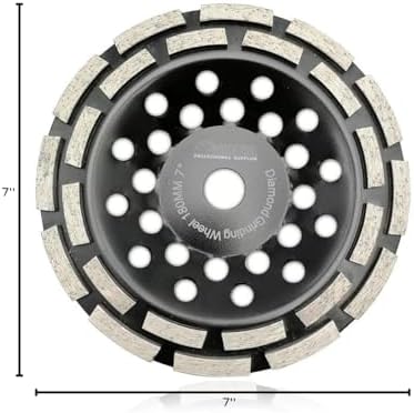 SHDIATOOL 7-Inch Diamond Concrete Grinding Cup Wheel for Angle Grinder