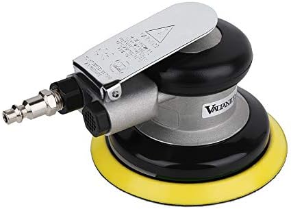 5" Air Random Orbital Sander, Dual Action Pneumatic Orbit Polisher Pro Grinding Sanding Tools Silver