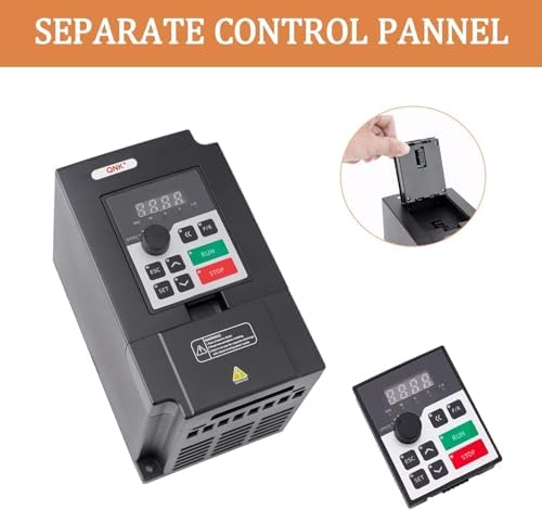 QNK 1.5KW 2HP AC 220V 7A VFD Converter Single to 3 Phase Inverter
