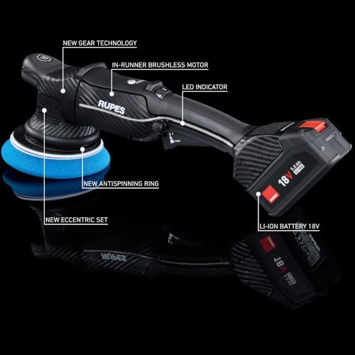 RUPES BigFoot HLR15 iBrid & HLR75 iBrid Mini Random Orbital Polisher Kit
