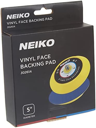 NEIKO 30261A 5” Sanding Pad with Vinyl PSA Backing, 5/16” Arbor with 24 Thread Mounts, 10,000 RPM, Sanding Pads are Ideal for Orbital and Dual Action Sander