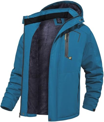 QPNGRP Mens Waterproof Ski Snowboard Jacket Winter Windproof Snow Coat