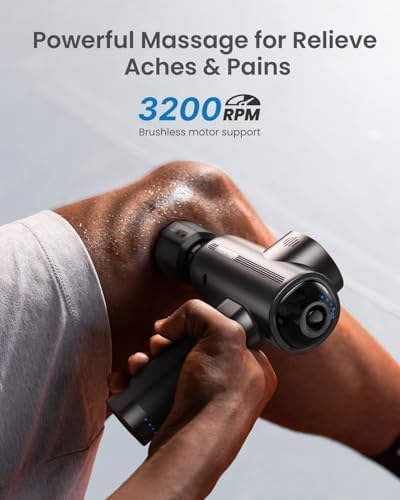 RENPHO Active Thermacool Massage Gun Deep Tissue with Heat & Cold, 5 Speeds