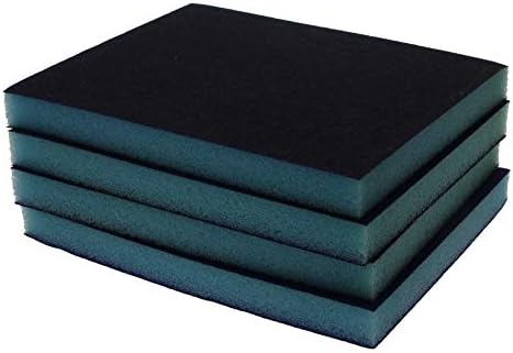 Utoolmart Sanding Sponge Sanding Blocks, 150 Grit Wet Dry Sandpaper Sponge, Washable and Reusable Sand Sponge Kit, for Kitchen Cookware Cleaning and Rust Removal of Rusted Metal, Blue, 4 Pcs