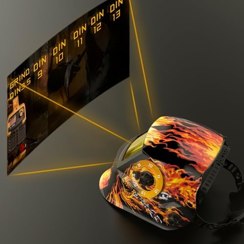 TOOLIOM Auto Darkening Solar Powered Welding Helmet for TIG MIG ARC