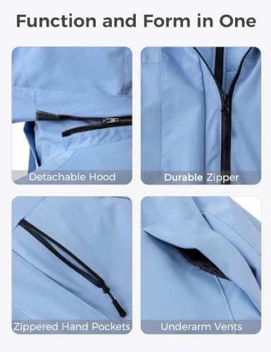 wantdo Women's 3 in 1 Ski Jacket Plus Size Winter Coats Snowboarding Jacket