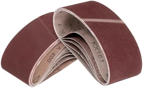 12 Pcs Sanding Belt, 3 x 18 Inch 60/80/120/180/240/400 Grit