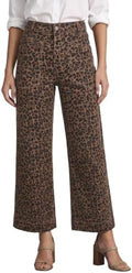 Cicy Bell Womens Cropped Wide Leg Jeans High Waisted Baggy Denim Ankle Pant