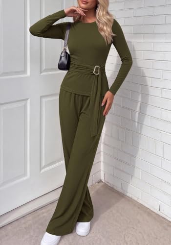 BTFBM 2 Piece Sets For Women Fall Outfits Lounge Set Business