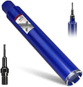 2-1/2" Concrete Core Drill Bit with SDS Plus Adapter(1-1/4"-7 Thread) - 14" Cutting Depth & Upgraded Welded Teeth Core Bits for Concrete with Rebar, Brick, Masonry,Stucco,Mortar,Wet Coring
