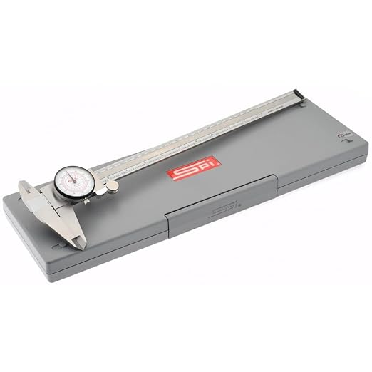 SPI 17-967-1 Dual Scale Inch Metric Dial Caliper: 0" to 12" (0 to 300mm) Range
