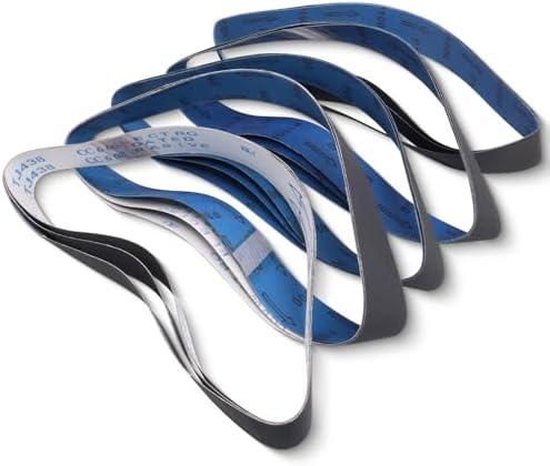 1-1/2 x 30 Inch Silicon Carbide Sanding Belts,Extra Fine Grit,15 Pack