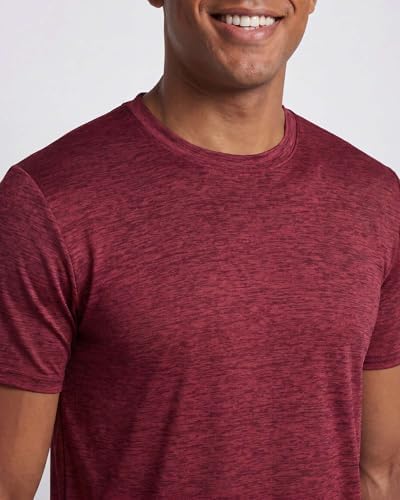 5 Pack Men's Dry Fit Workout T Shirts Crew Neck Athletic Gym Running Tees