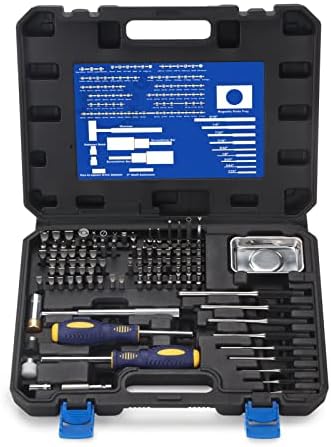 BULLTOOLS Precision Screwdriver Set, 100-Piece Torque Screwdriver Engineering Repair Kit, Roll Pin Punch Set with Magnetic Screwdriver Handle and Storage Case for Maintenance