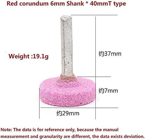 5pcs 6mm Shank Abrasive Stone Points Polishing Grinding Head Electric Bit Wheel For Ceramics Rotary Accessory Power Tool,T type,6 x 30mm