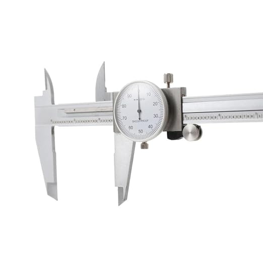 12'' Shockproof Dial Caliper Stainless Steel001'' Grad Calipers Ruler w/Case