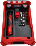 Tidy Tool Liner for M12 Rotary Packout Organizer with Drawer and Bit Storage for Milwaukee Packout Compact Tool Box- Battery, bits, and Blade Storage- Liner Only