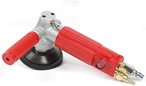 Air Wet Stone Polisher 4-Inch Pneumatic Air Wet Stone Grinder Polisher 4300RPM Granite Marble Stone Wet Air Sander Polisher Water Mill Pneumatic Polishing Tool (4'' 4300RPM)