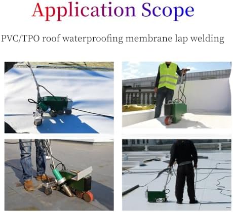 230V 4200W TPO Waterproof Coil Hot Air Welding Machine Roof PVC Edge Sealing Electric Fusion Welding Automatic Crawling Welder Membrane Edge Welding 40mm