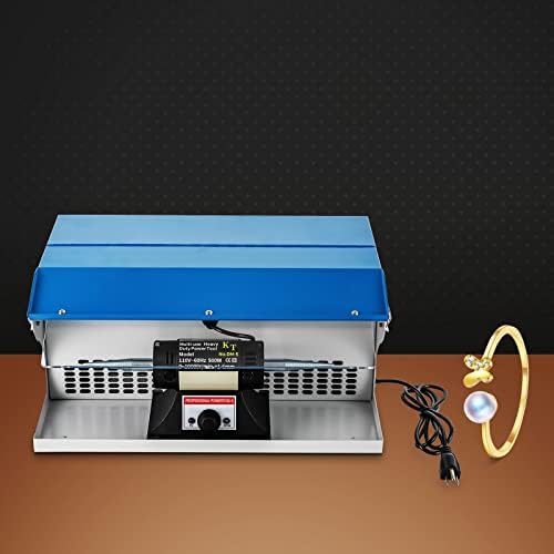 Benchtop adjustable variable speed polisher dust collector with exhaust fan blower, dust collector, work light and motor housing for jewelry, metal, wood